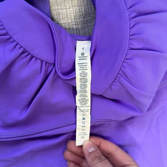 Lululemon Women’s Activewear Purple Racerback Scoop Me Up Tank ll | Size 4 - Picture 2 of 3
